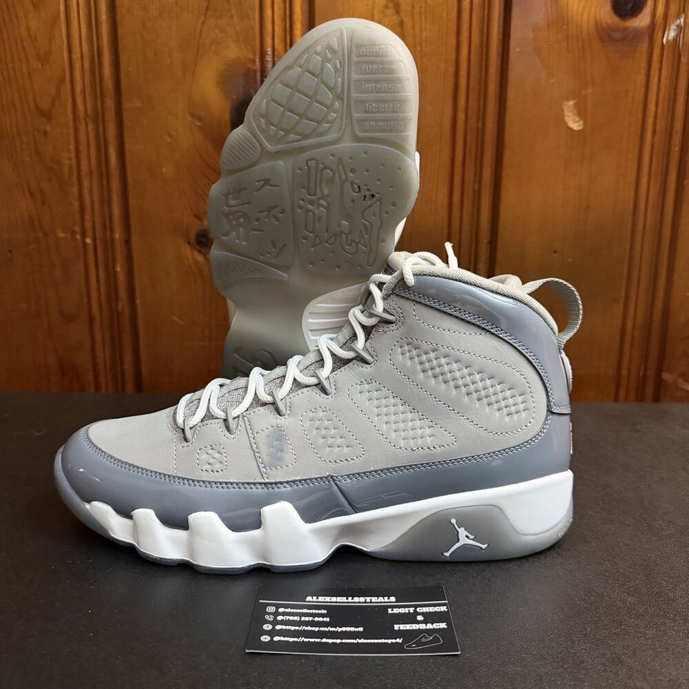 Jordan 9 Cool Grey 2025 Release Size 9.5 Men NO BOX USED (HV794-011)